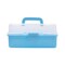 Angels Craft 3-Layer Multipurpose Plastic Storage Box, Blue